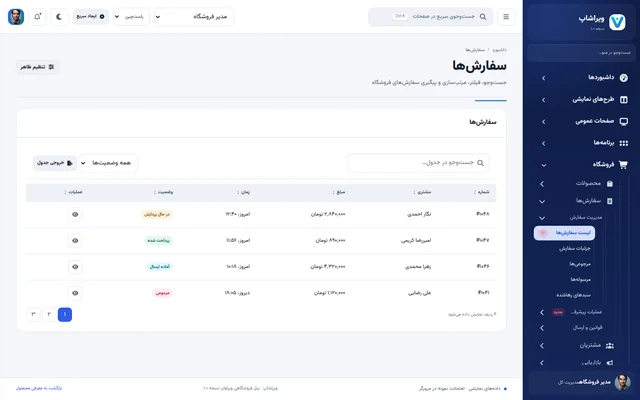 سفارش‌ها